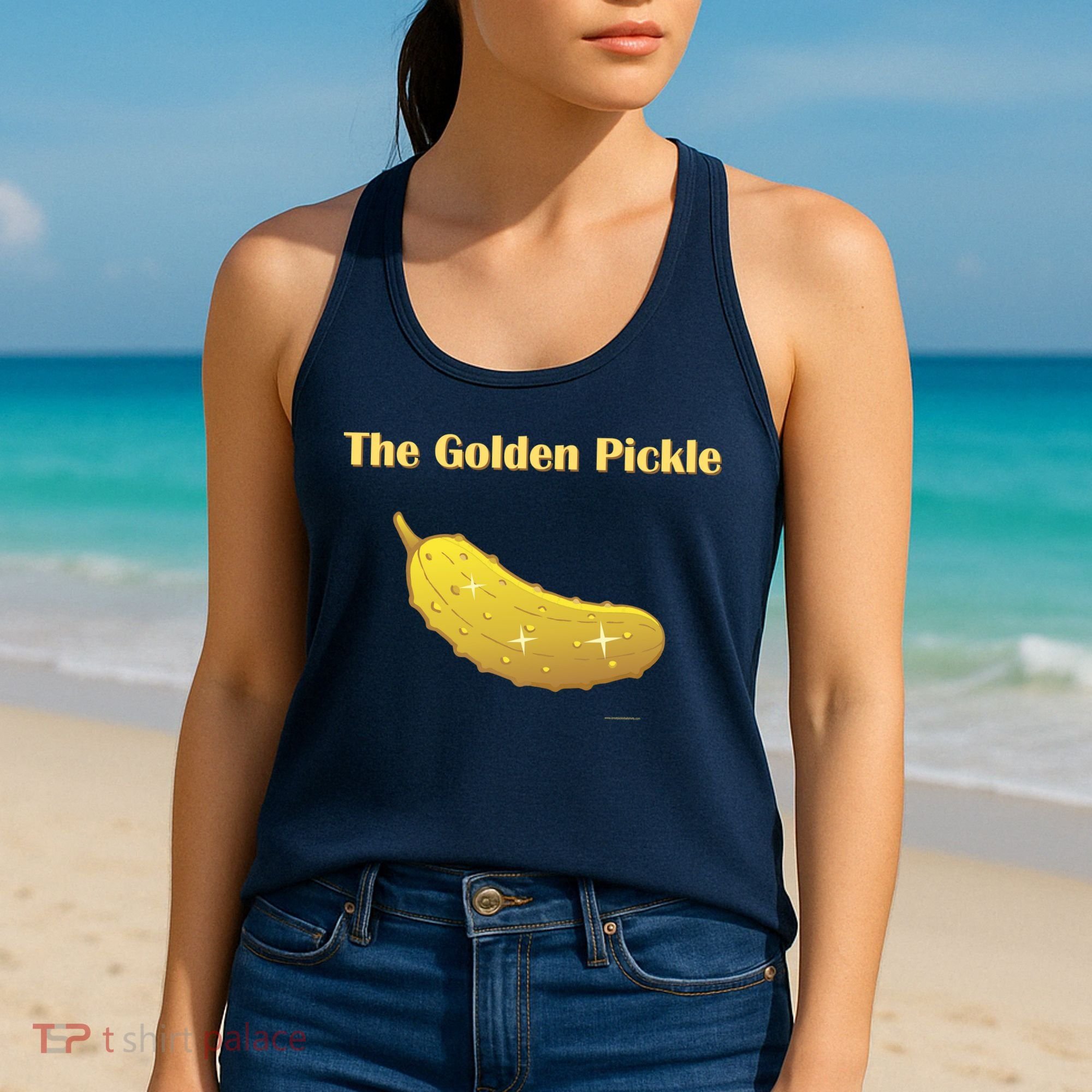 Golden Pickle, Fun Pickleball Shirt Women's Tank Top