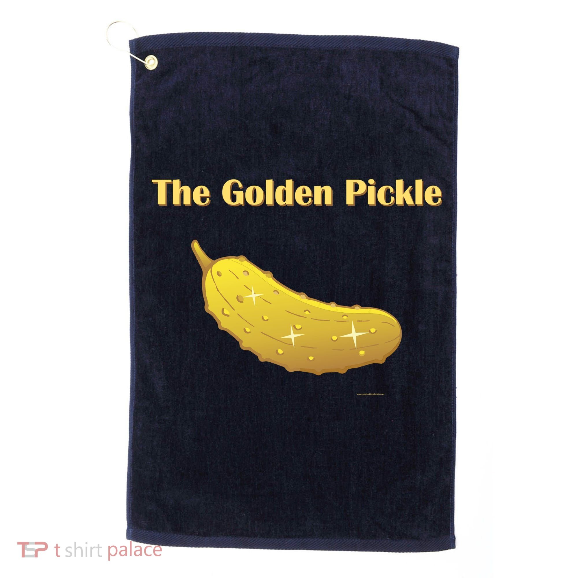 Golden Pickle, Fun Pickleball Shirt Golf Towel