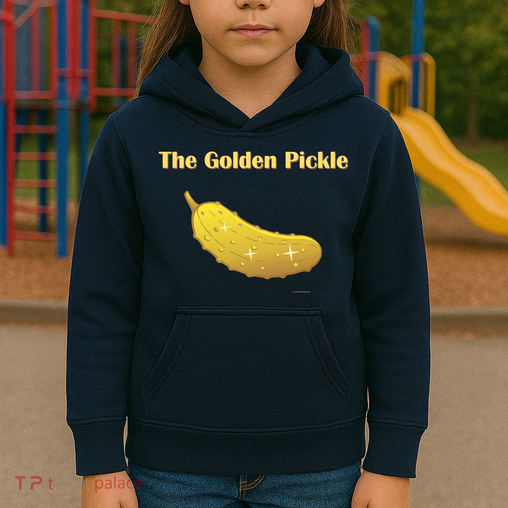 Golden Pickle, Fun Pickleball Shirt Kids Hoodie