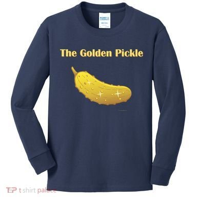 Golden Pickle, Fun Pickleball Shirt Kids Long Sleeve Shirt
