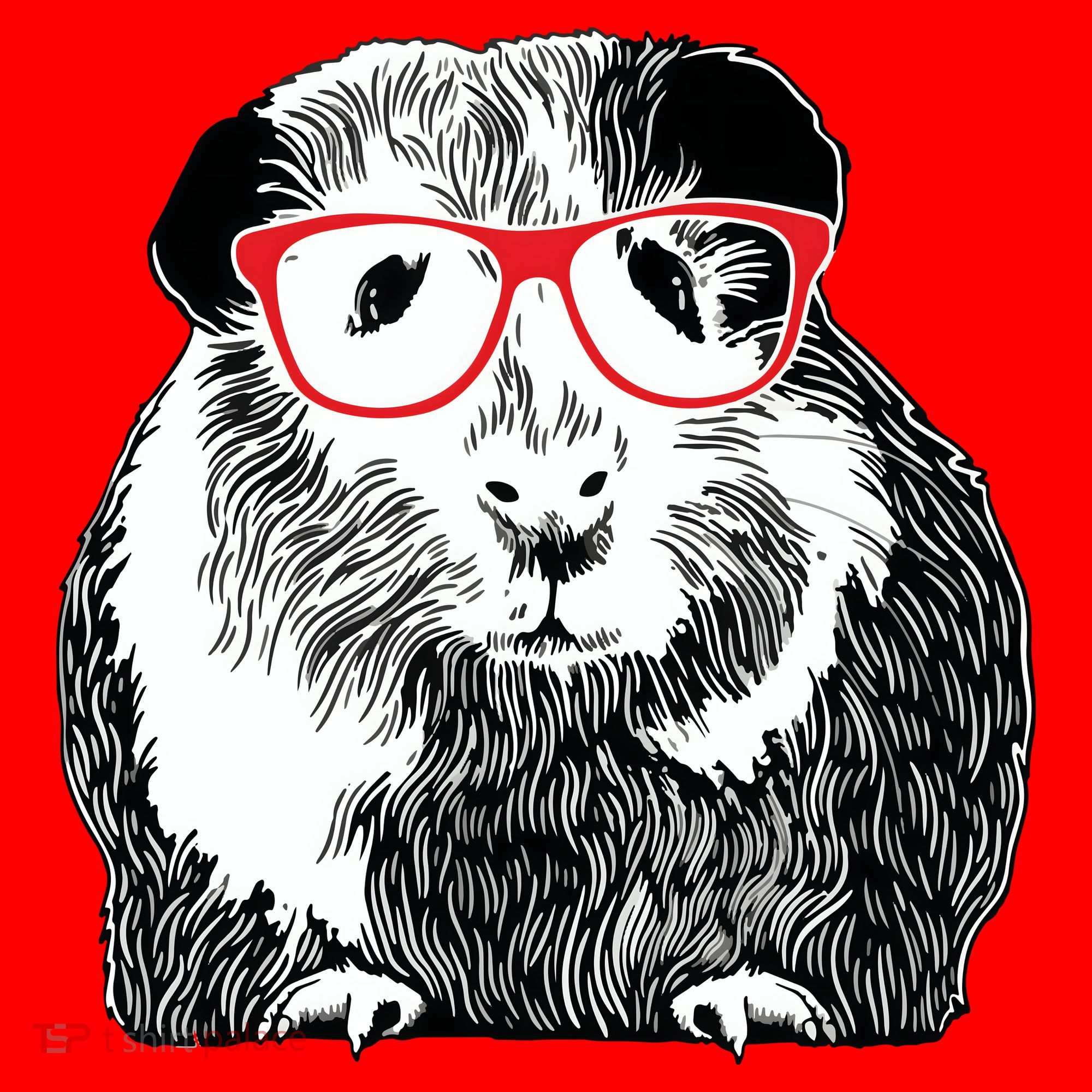 Guinea Pig Funny Guinea Pig Tee Cute Guinea Pig Santa Hat