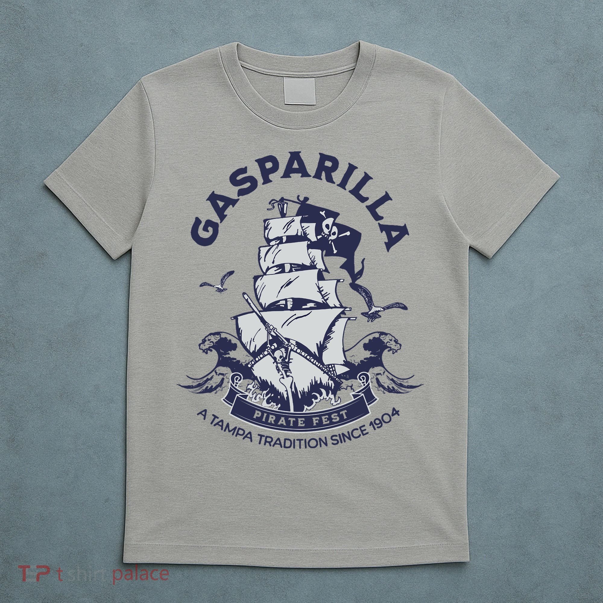 Gasparilla Pirate Fest Souvenir Pirate Ship Tampa Florida T-Shirt
