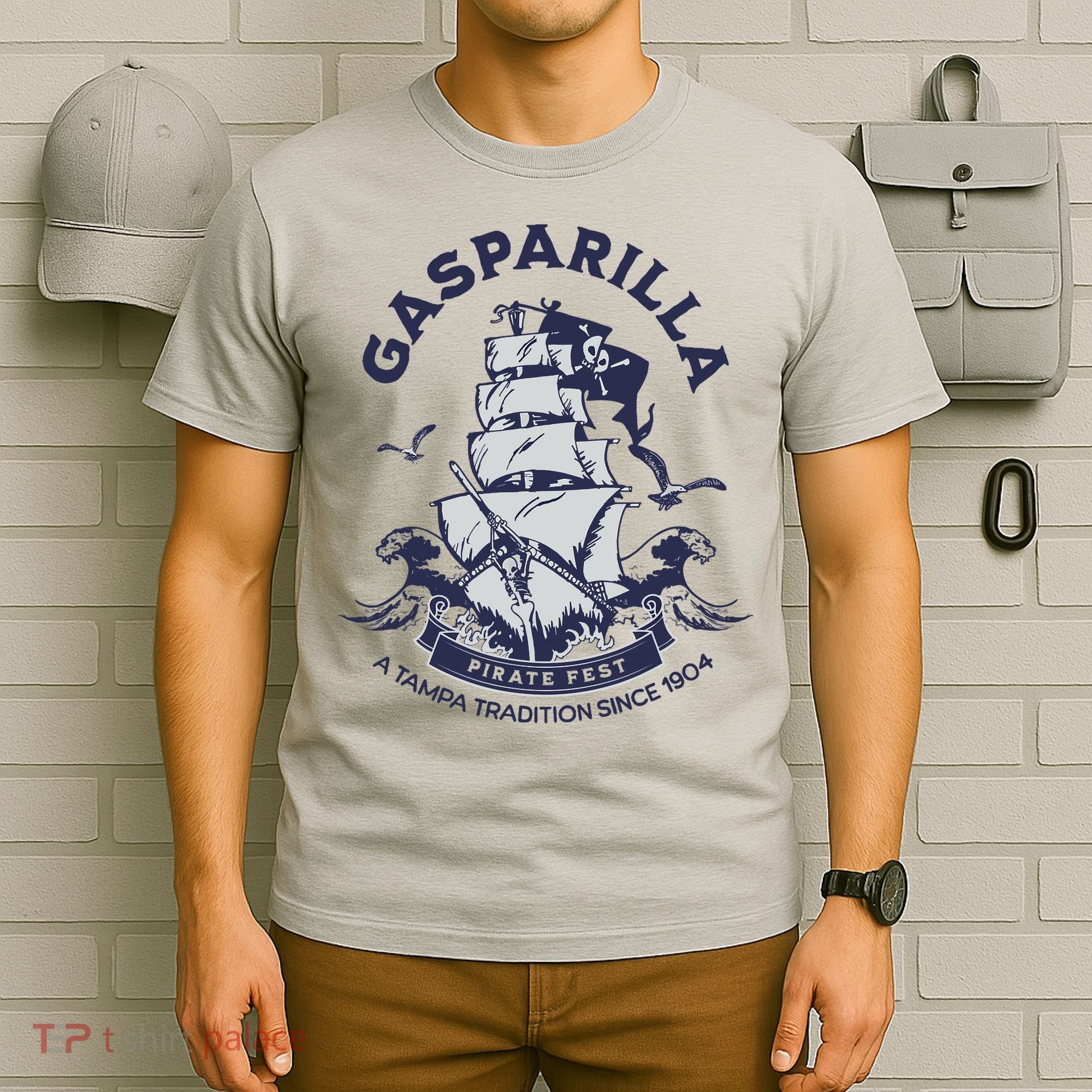 Gasparilla Pirate Fest Souvenir Pirate Ship Tampa Florida T-Shirt