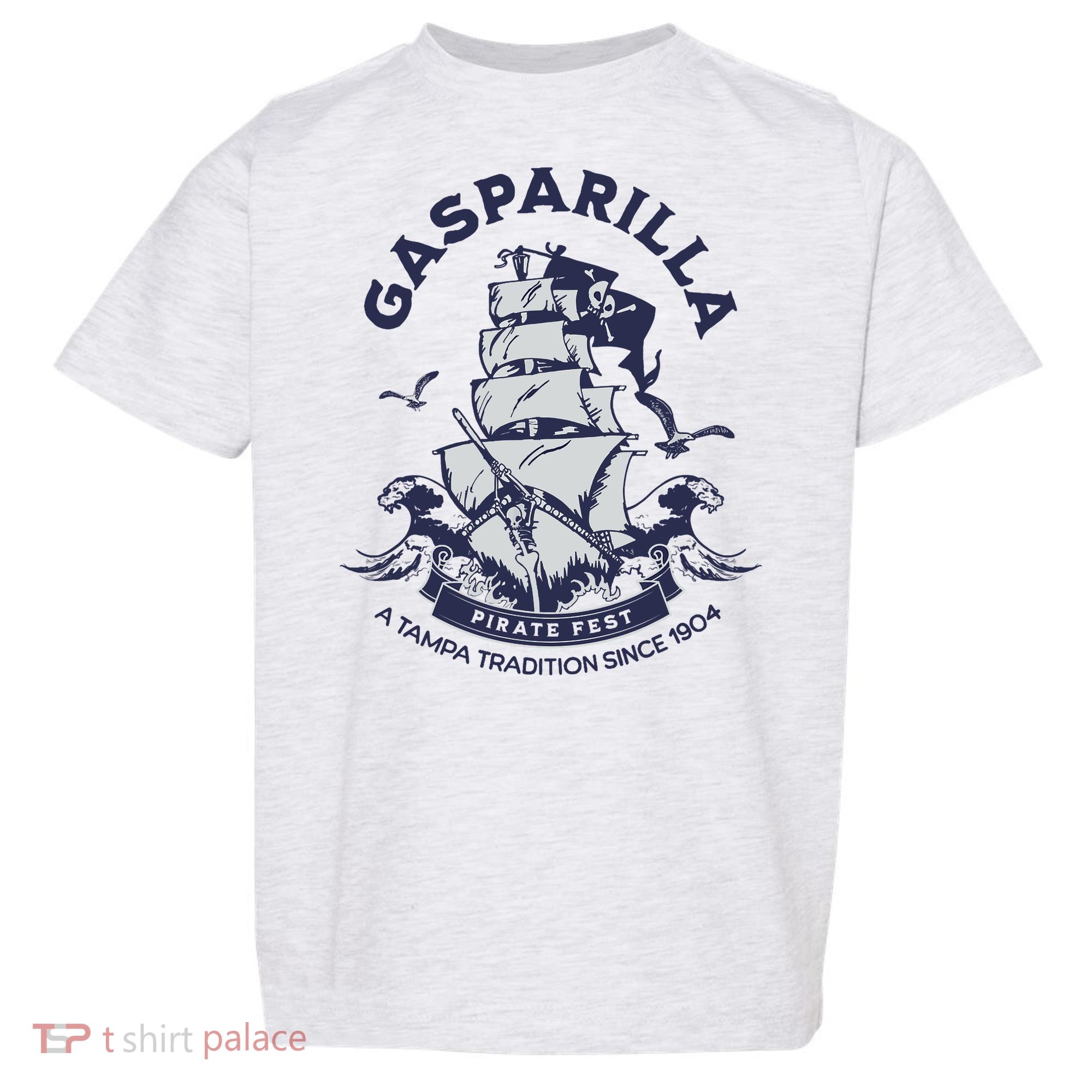 Gasparilla Pirate Fest Souvenir Pirate Ship Tampa Florida Toddler T-Shirt