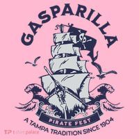 Gasparilla Pirate Fest Souvenir Pirate Ship Tampa Florida Coaster thumb 2