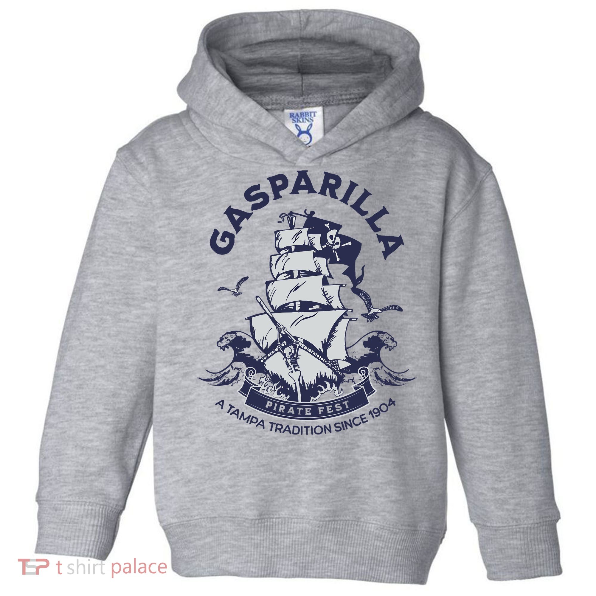 Gasparilla Pirate Fest Souvenir Pirate Ship Tampa Florida Toddler Hoodie