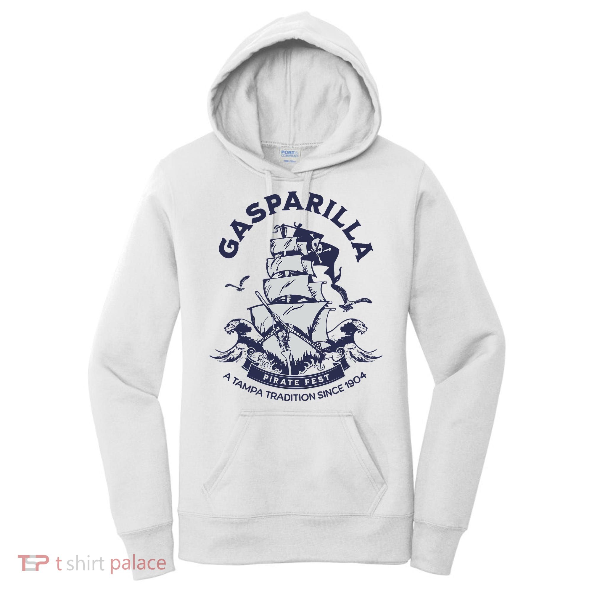 Gasparilla Pirate Fest Souvenir Pirate Ship Tampa Florida Women's Hoodie