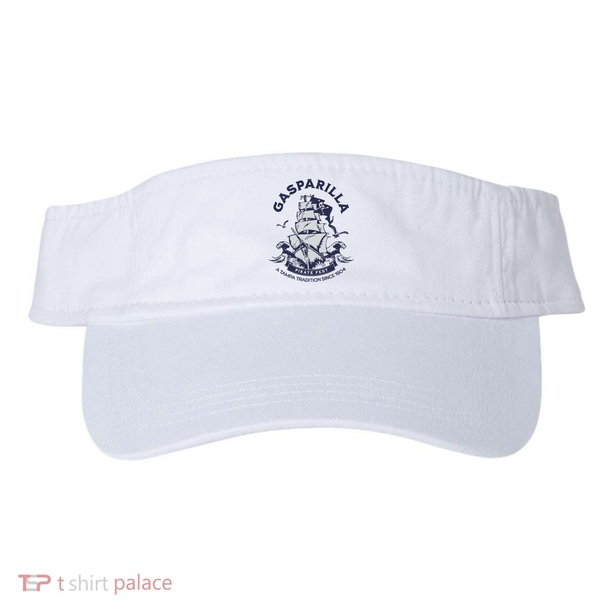 Gasparilla Pirate Fest Souvenir Pirate Ship Tampa Florida Visor