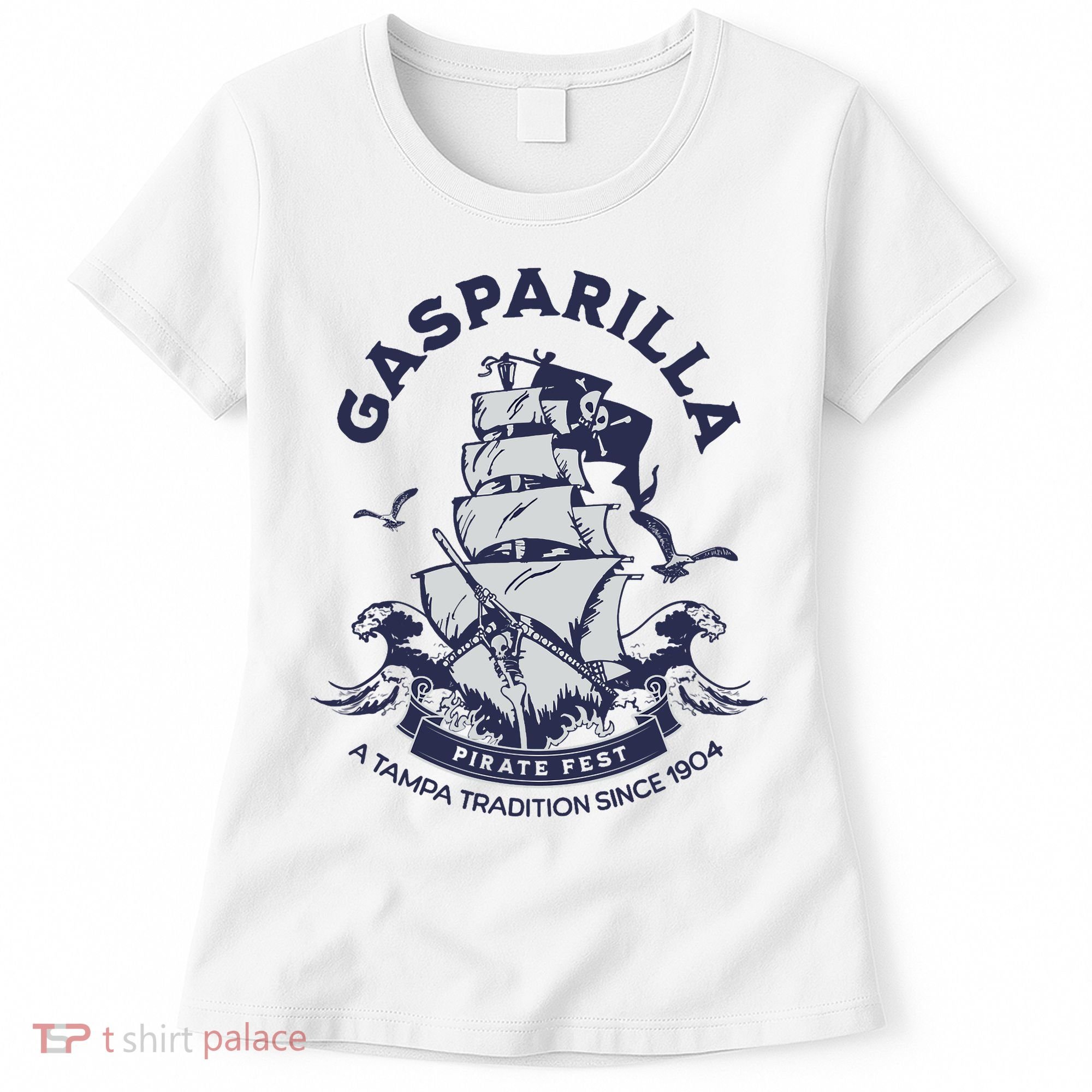 Gasparilla Pirate Fest Souvenir Pirate Ship Tampa Florida Women's T-Shirt