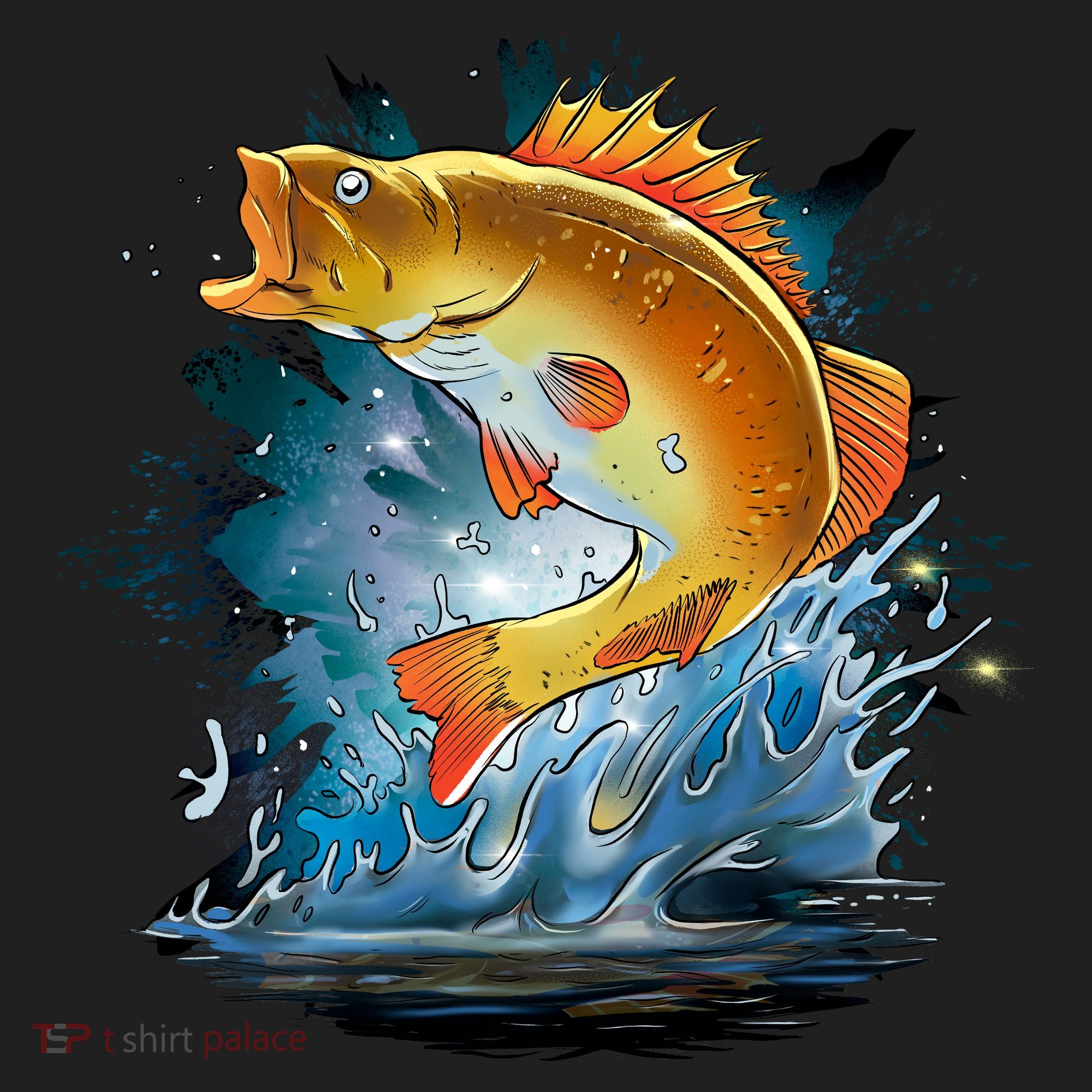Golden Perch Fish Sea Women's Sweatshirt
