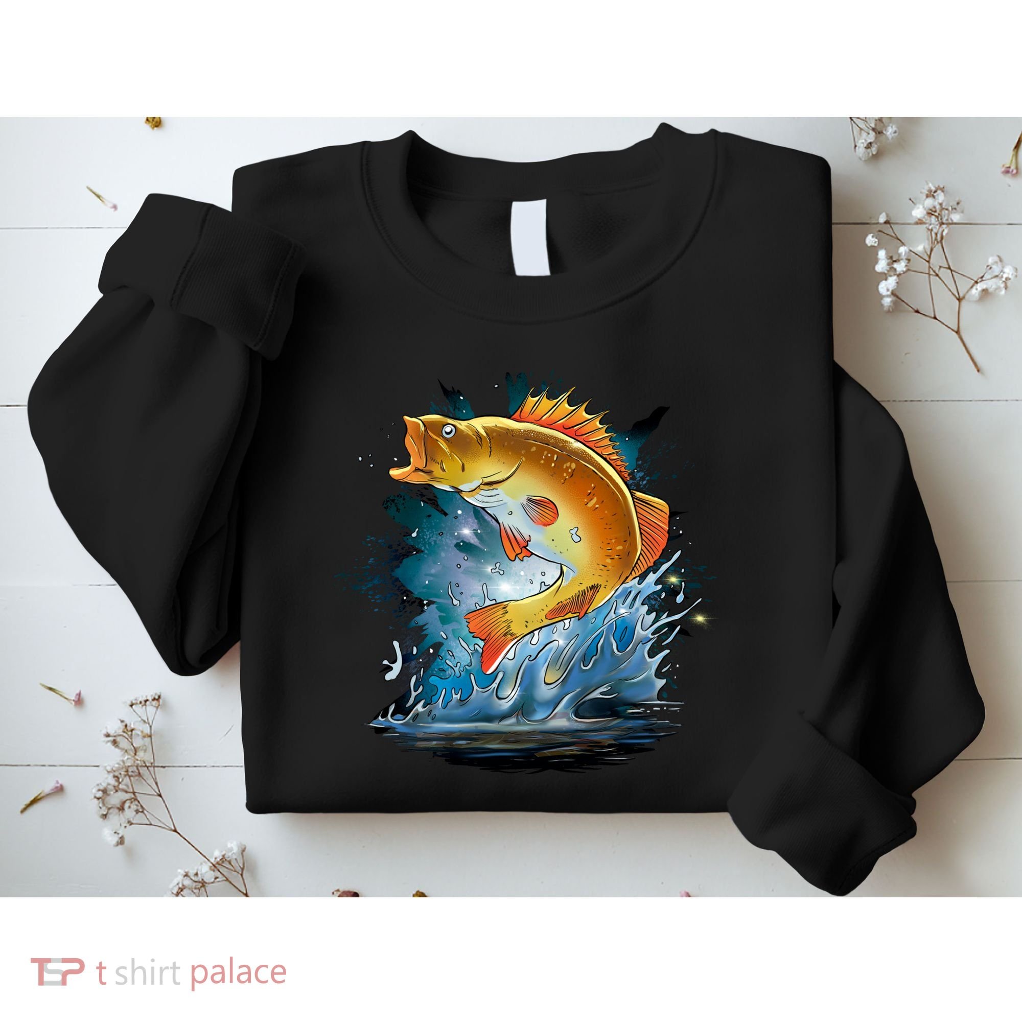 Golden Perch Fish Sea Sweatshirt