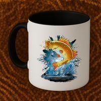 Golden Perch Fish Sea Coffee Mug thumb 2