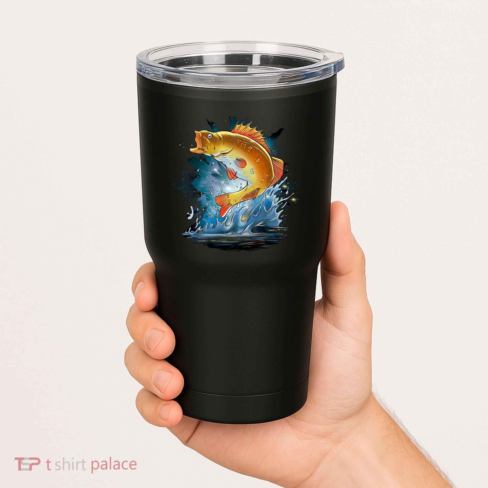 Golden Perch Fish Sea Tumbler