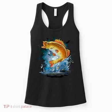 Golden Perch Fish Sea Women's Tank Top