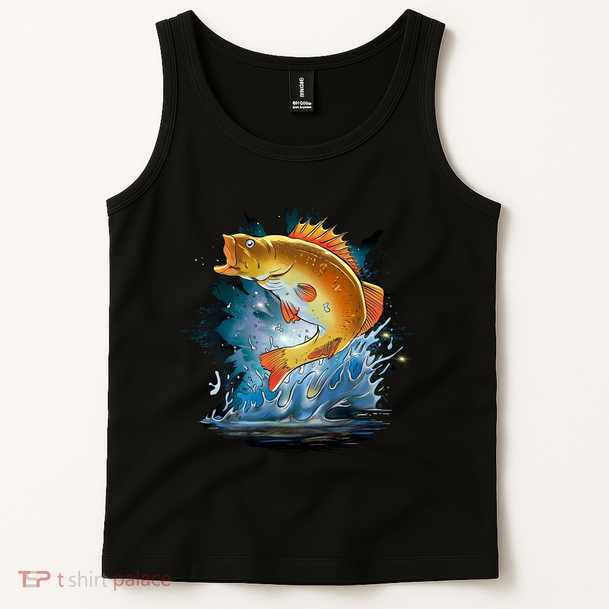 Golden Perch Fish Sea Tank Top