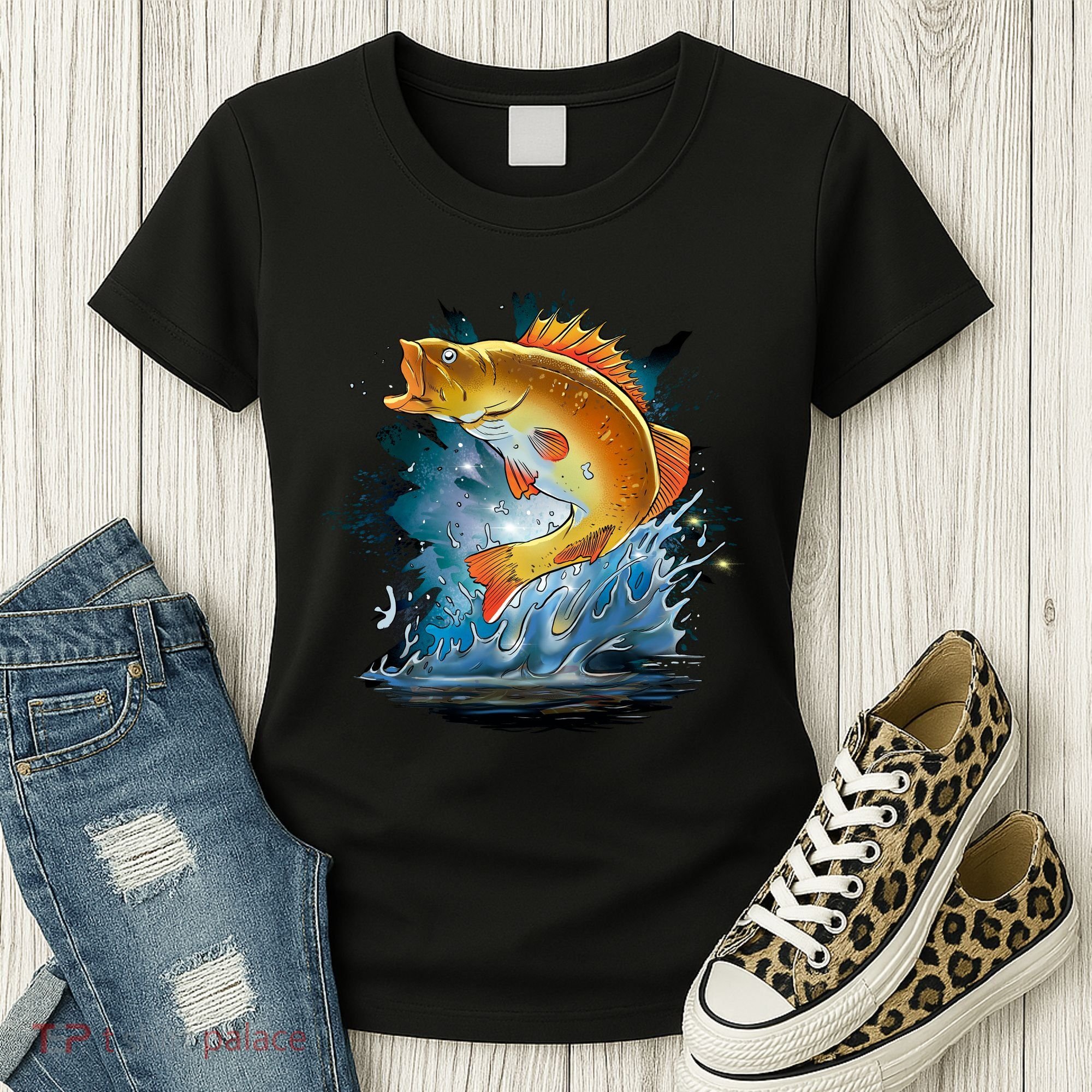 Golden Perch Fish Sea Women's T-Shirt