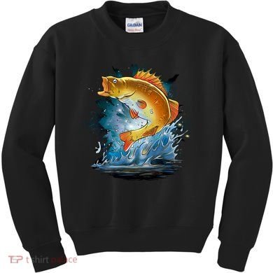Golden Perch Fish Sea Kids Sweatshirt