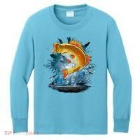 Golden Perch Fish Sea Kids Long Sleeve Shirt thumb 0