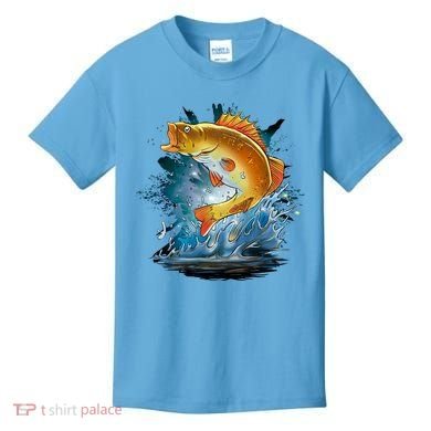 Golden Perch Fish Sea Kids T-Shirt