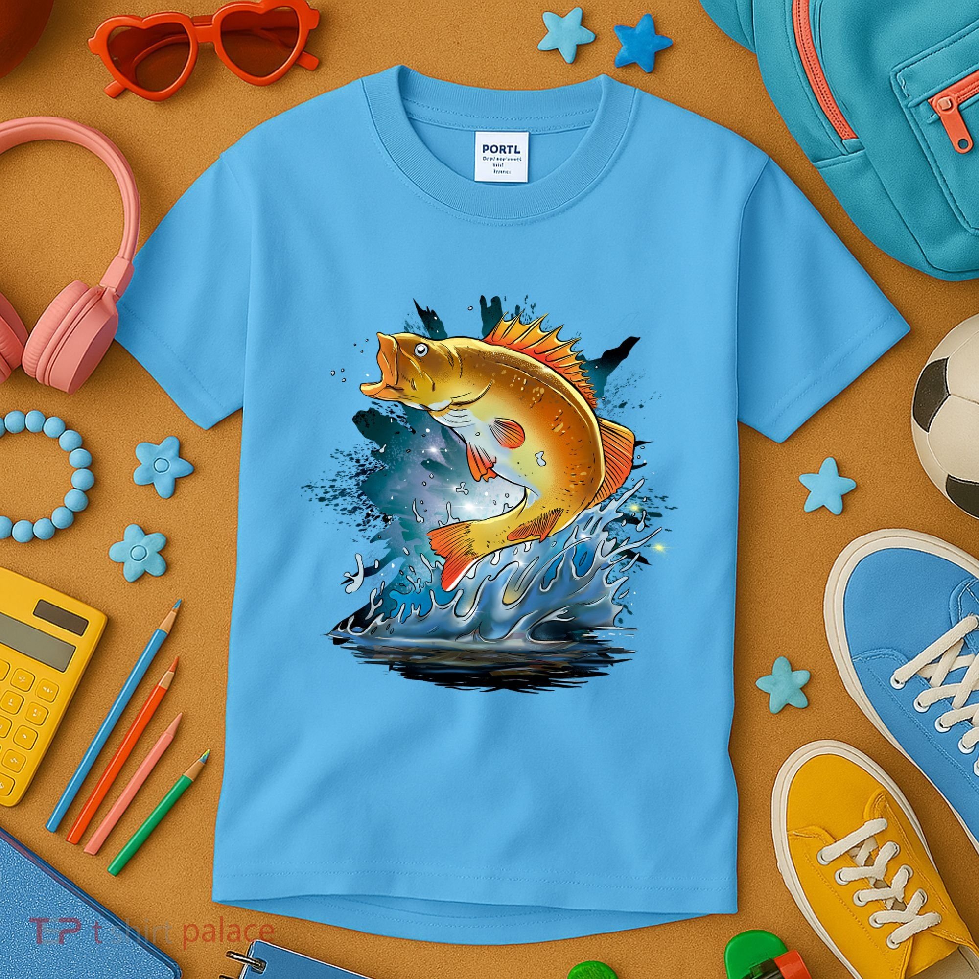 Golden Perch Fish Sea Kids T-Shirt