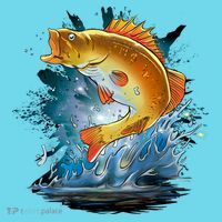 Golden Perch Fish Sea Kids T-Shirt thumb 4