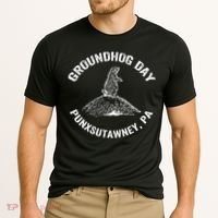 Groundhog Punxsutawney Funny Groundhog Day Shadow Gift Cooling Performance Crew T-Shirt thumb 2