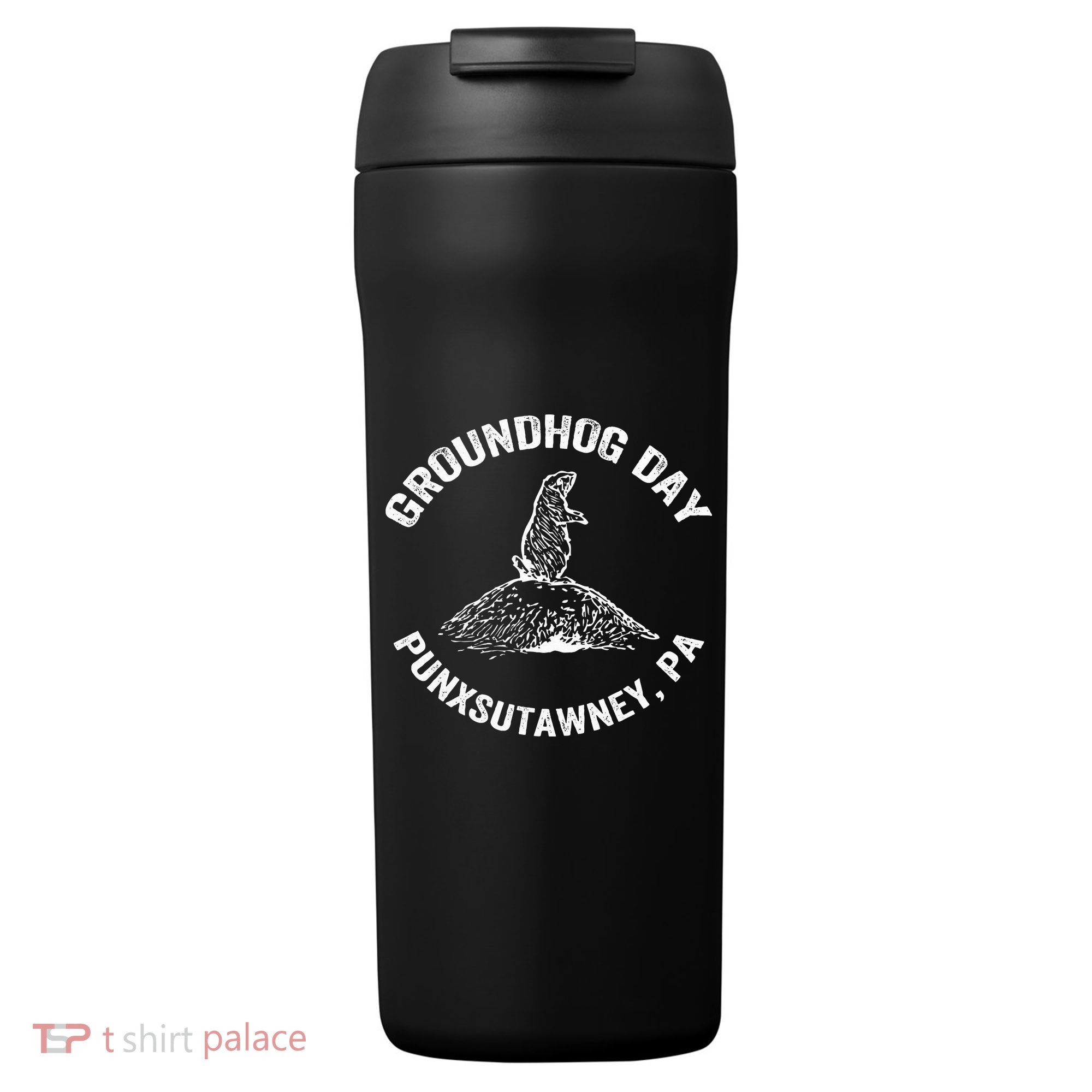 Groundhog Punxsutawney Funny Groundhog Day Shadow Gift 24oz Duet Stainless Steel Tumbler