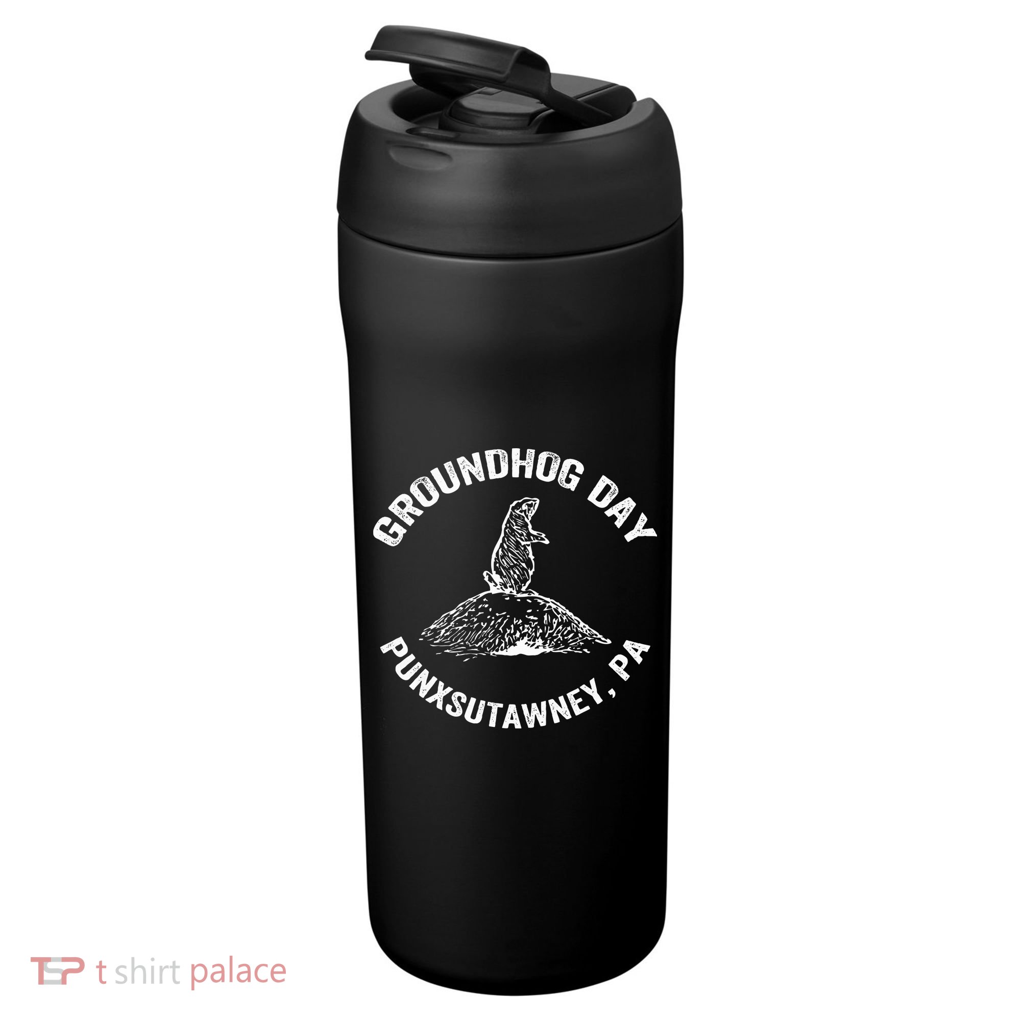Groundhog Punxsutawney Funny Groundhog Day Shadow Gift 24oz Duet Stainless Steel Tumbler