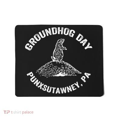 Groundhog Punxsutawney Funny Groundhog Day Shadow Gift Mousepad