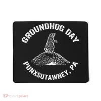 Groundhog Punxsutawney Funny Groundhog Day Shadow Gift Mousepad thumb 0