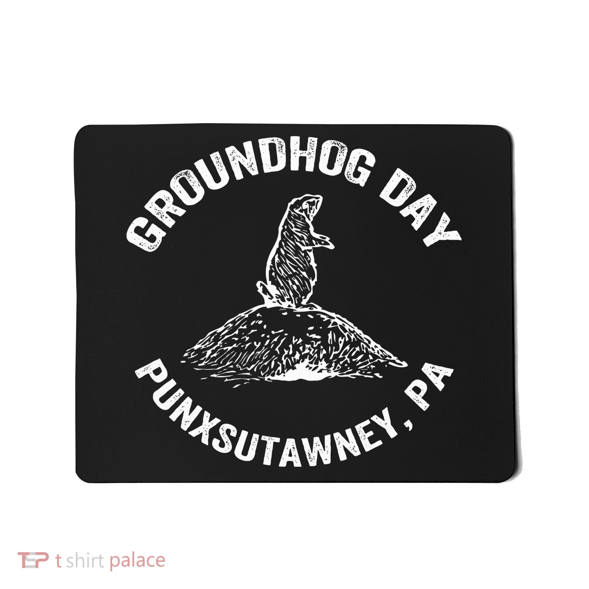 Groundhog Punxsutawney Funny Groundhog Day Shadow Gift Mousepad