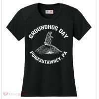 Groundhog Punxsutawney Funny Groundhog Day Shadow Gift Women's Cooling Performance Crew T-Shirt thumb 0