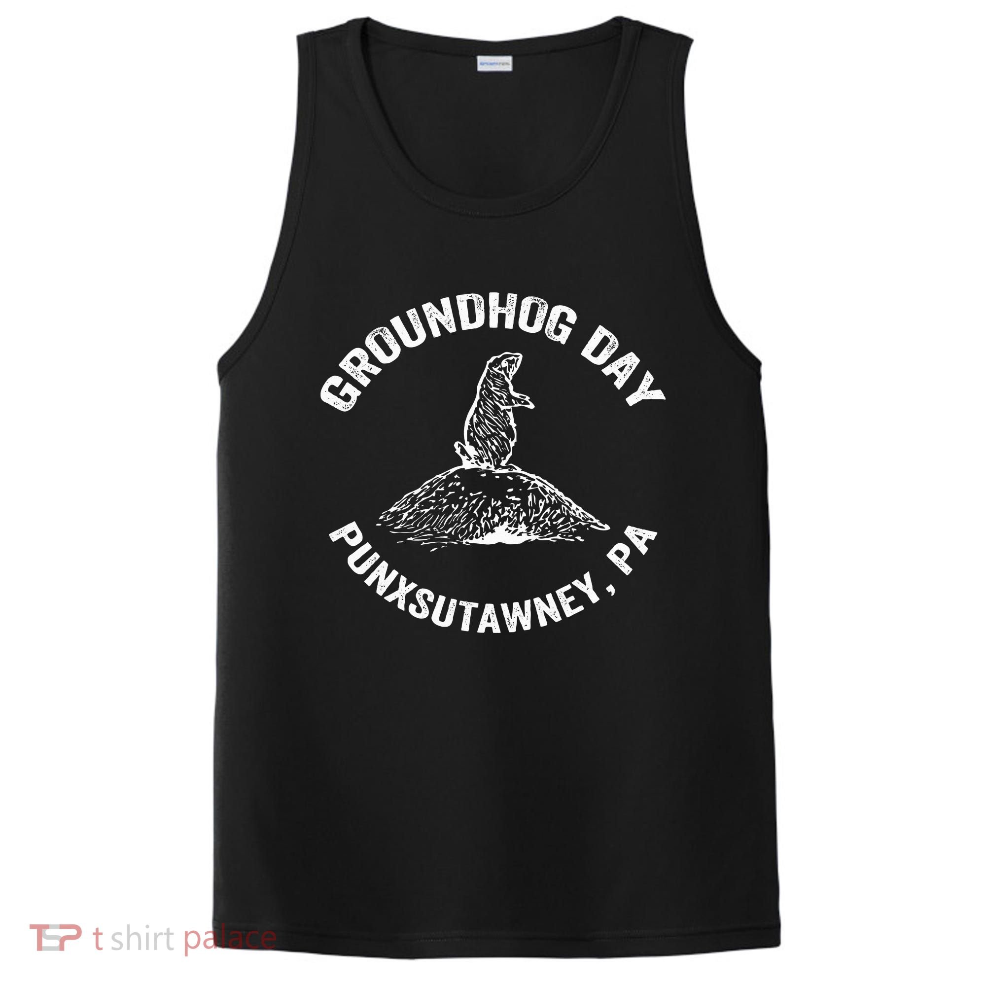 Groundhog Punxsutawney Funny Groundhog Day Shadow Gift PosiCharge Competitor Tank