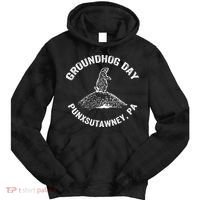 Groundhog Punxsutawney Funny Groundhog Day Shadow Gift Tie Dye Hoodie thumb 0
