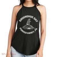 Groundhog Punxsutawney Funny Groundhog Day Shadow Gift Women's Perfect Tri Rocker Tank thumb 2