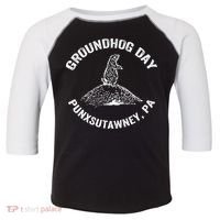 Groundhog Punxsutawney Funny Groundhog Day Shadow Gift Toddler Fine Jersey T-Shirt thumb 0