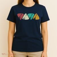 Guitar Pick Gift For Guitarist Retro Vintage T-Shirt thumb 4