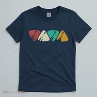Guitar Pick Gift For Guitarist Retro Vintage T-Shirt thumb 5