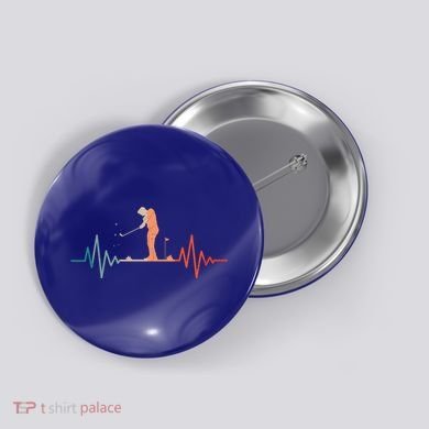 Golf Player Golfing Golfer Gift Button