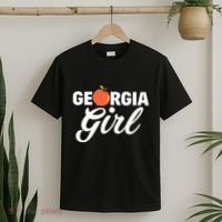 Georgia Peach Girl Funny Vintage T-Shirt thumb 2