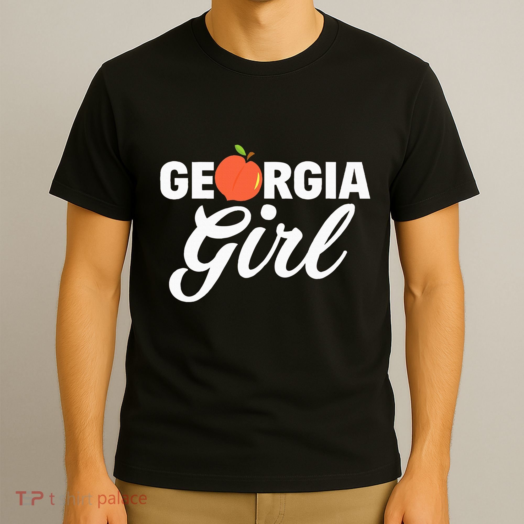 Georgia Peach Girl Funny Vintage T-Shirt
