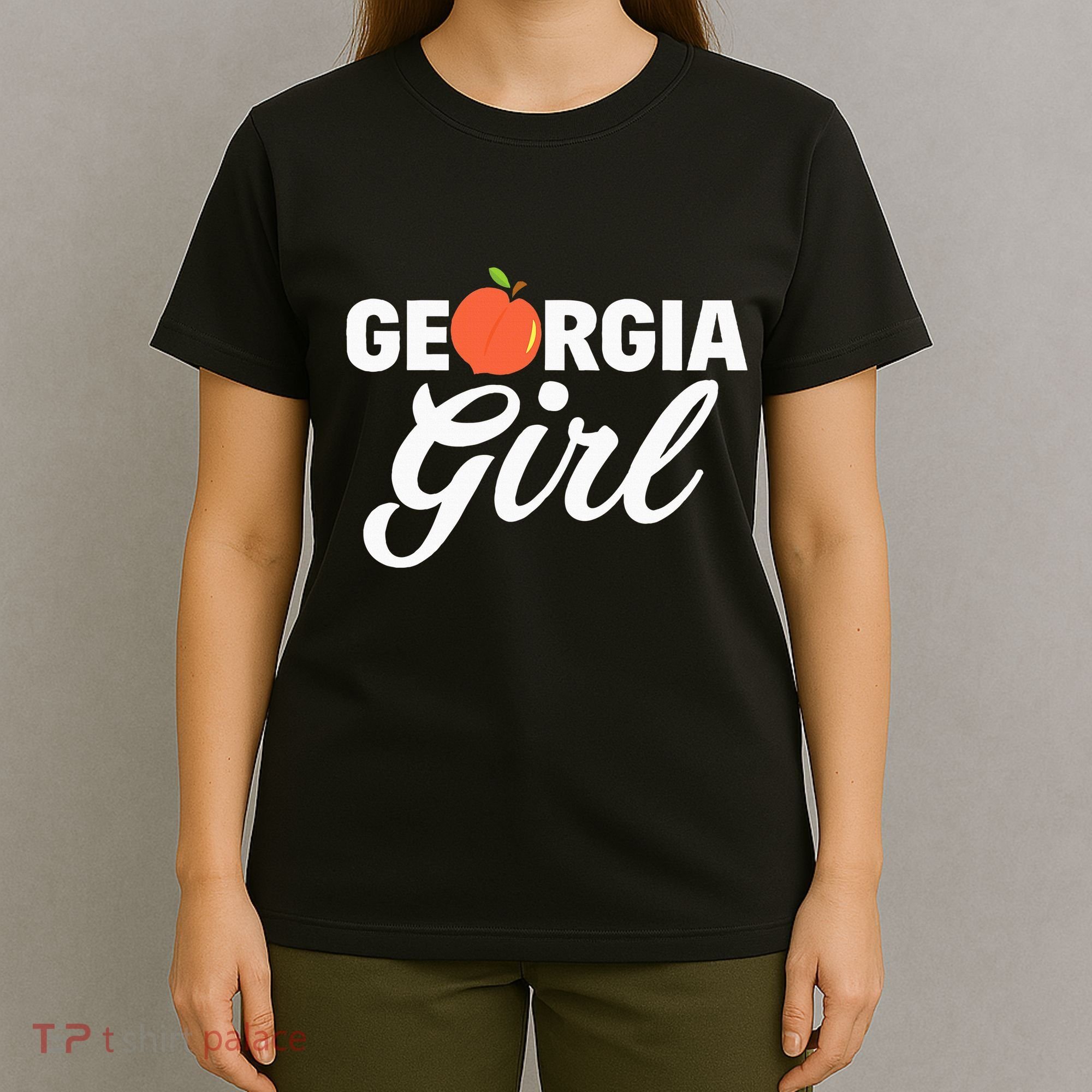 Georgia Peach Girl Funny Vintage T-Shirt