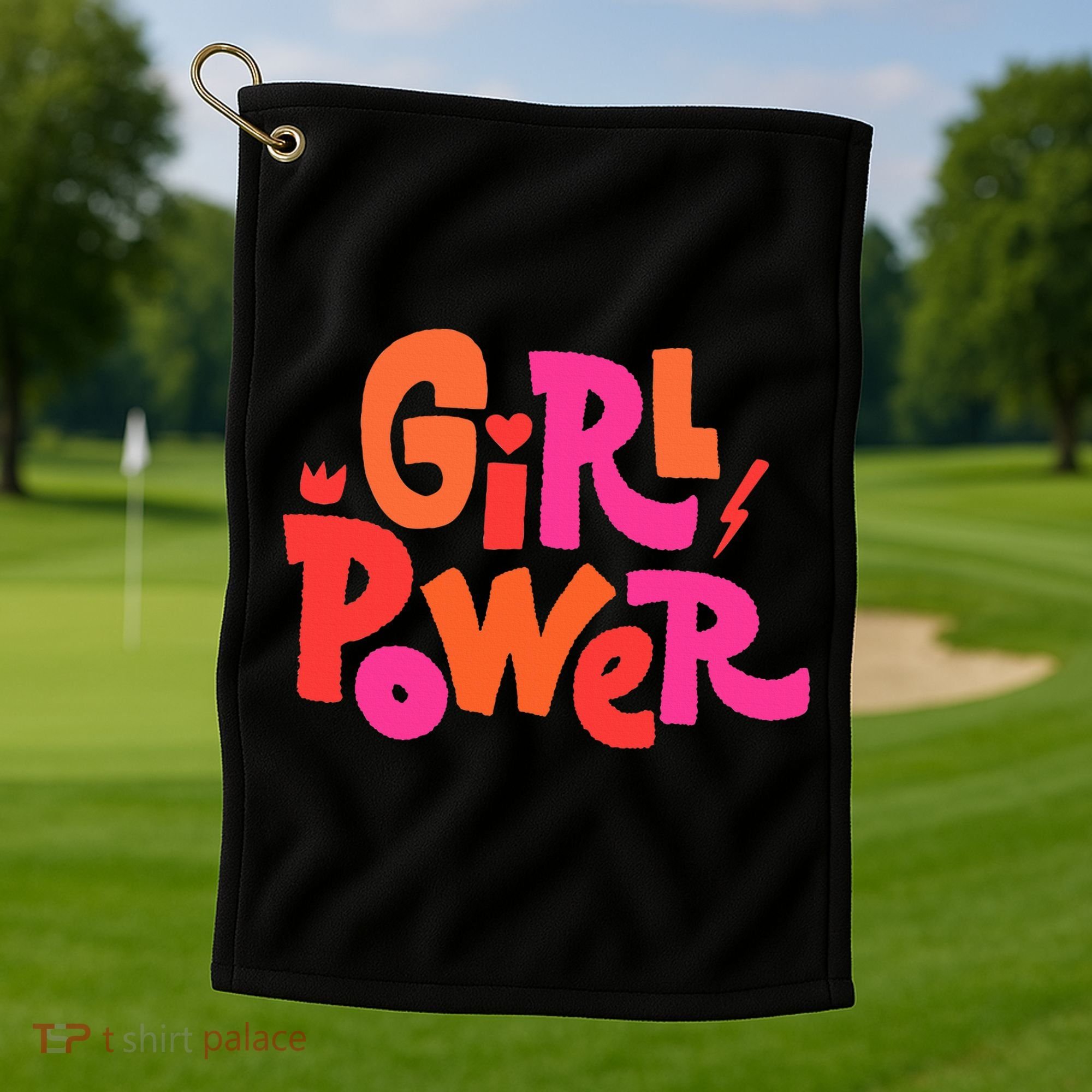 Girl Power Grl Pwr Golf Towel