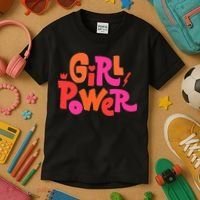 Girl Power Grl Pwr Kids T-Shirt thumb 3