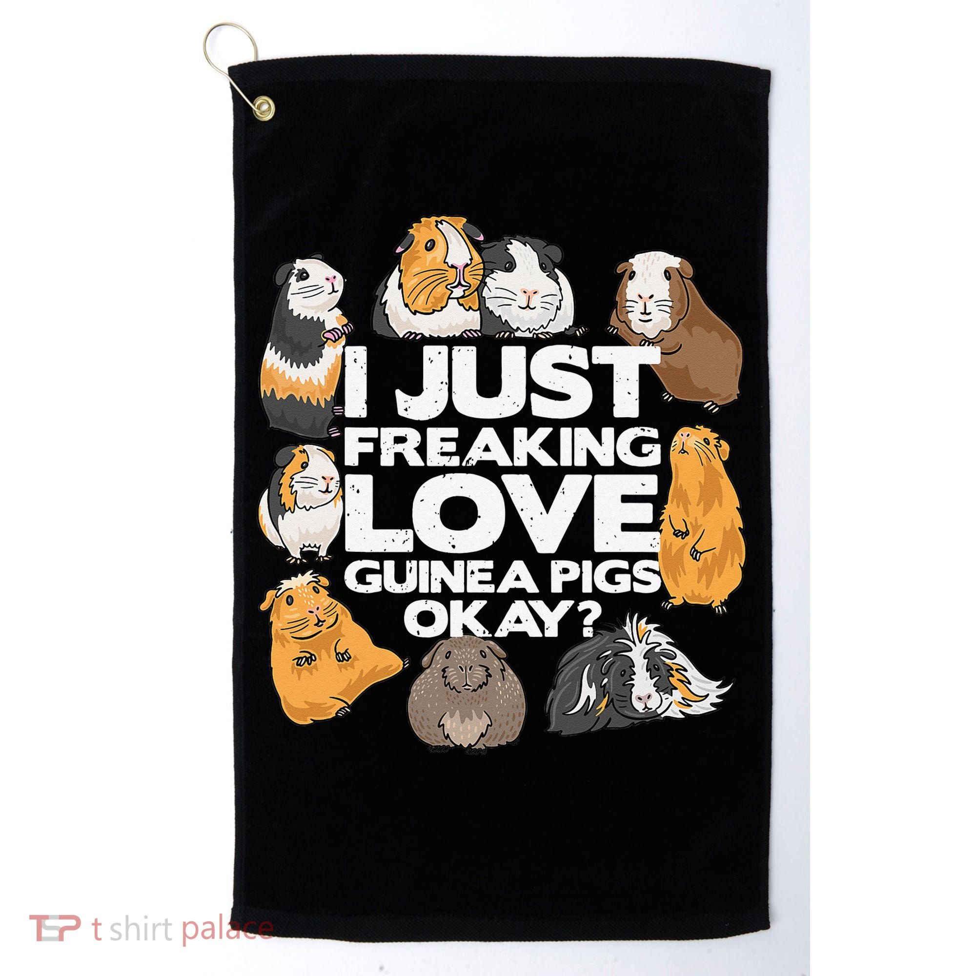 Guinea Pig Guinea Pig Lover Tee Funny Guinea Pig Golf Towel