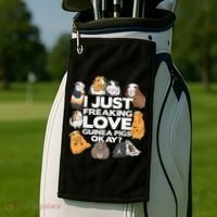 Guinea Pig Guinea Pig Lover Tee Funny Guinea Pig Golf Towel thumb 2