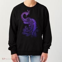 Galaxy Peacock Women's Sweatshirt thumb 0