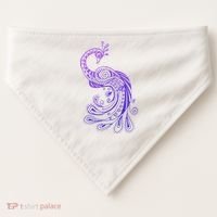 Galaxy Peacock USA-Made Doggie Bandana thumb 0