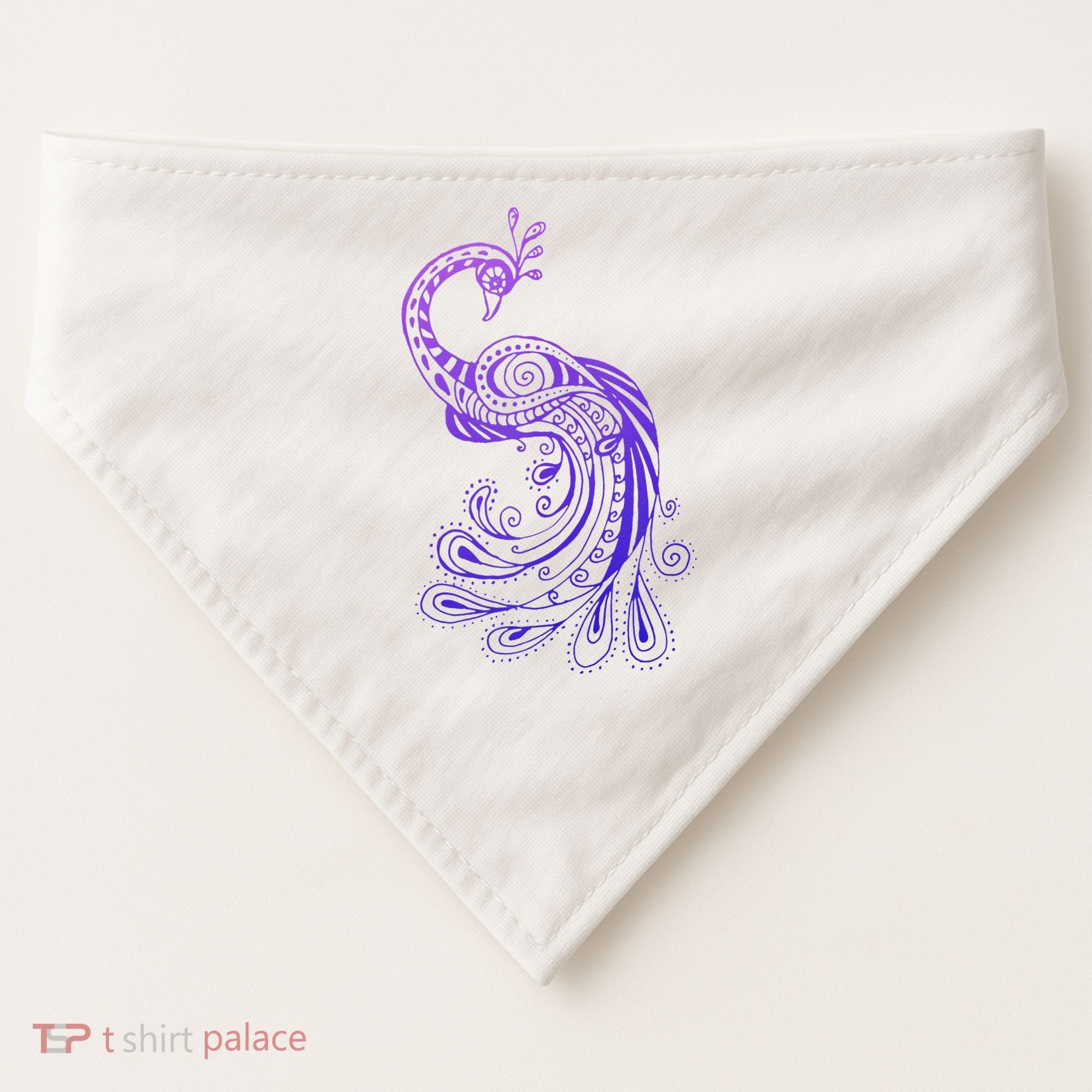 Galaxy Peacock USA-Made Doggie Bandana