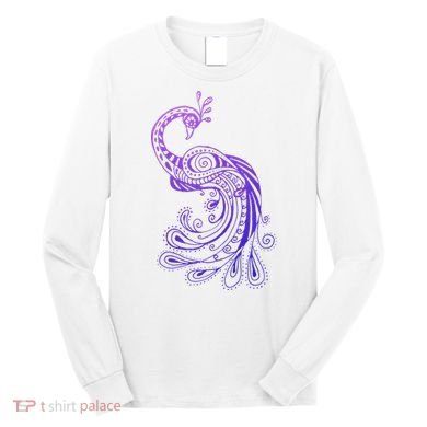 Galaxy Peacock Long Sleeve Shirt